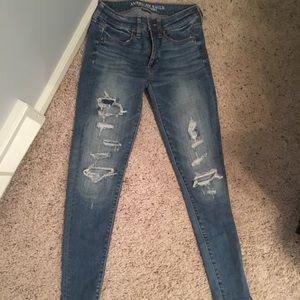 Light wash jeggings